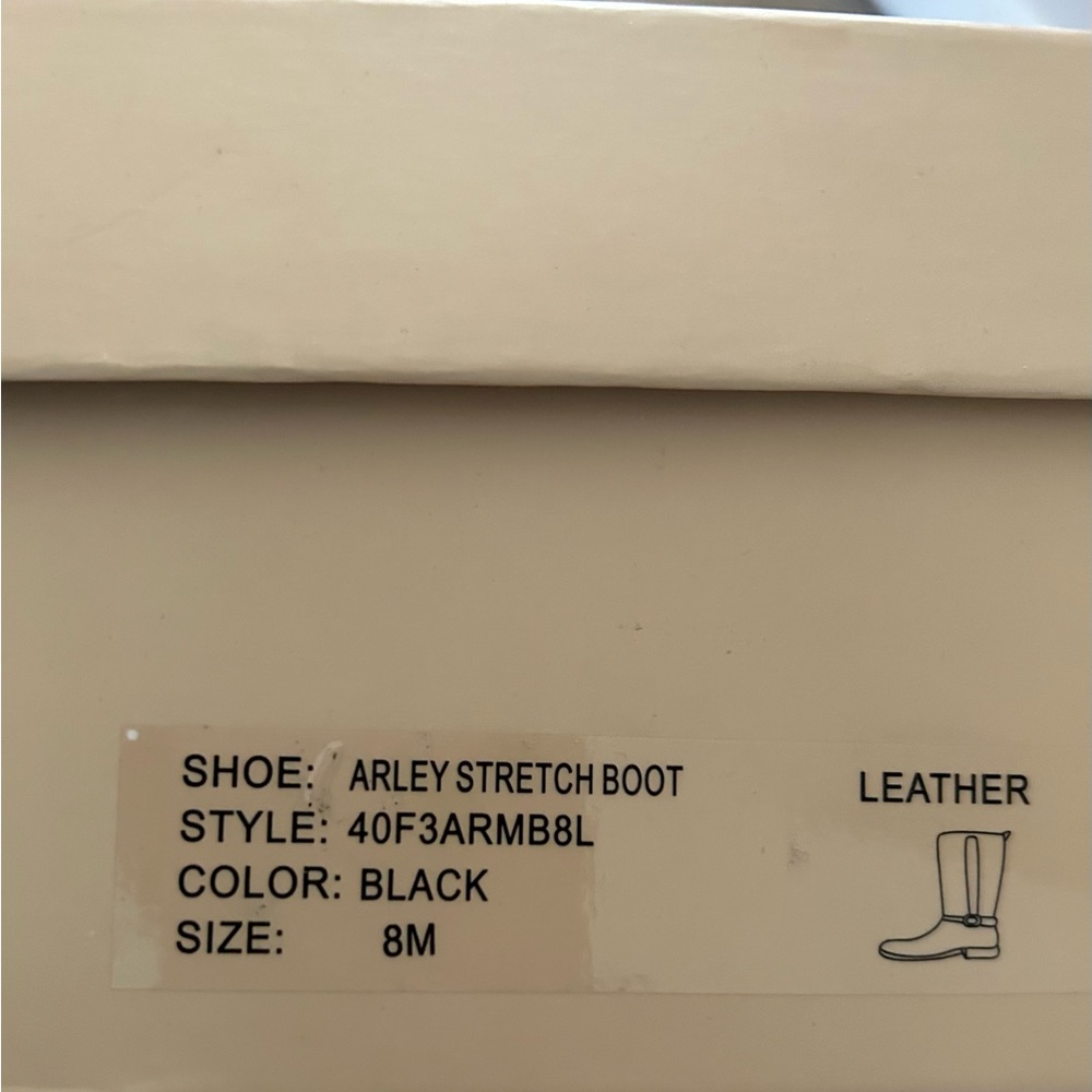 Michael Kors Arley Knee Hi Leather Boots Size 8 - Picture 10 of 14